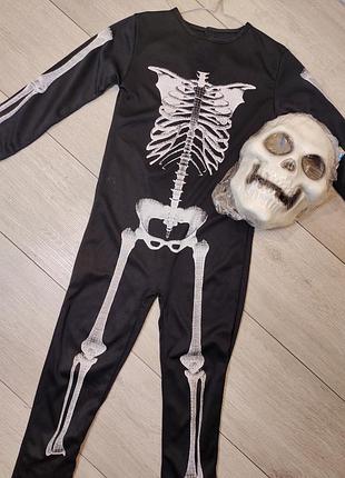 Костюм скелета скелетика скелет череп хелловін halloween