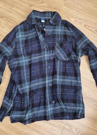 Піжамна сорочка old navy зелена у клітинку