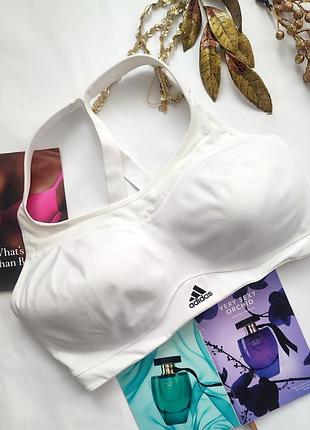 Белый спортивный топ adidas xl xxl 85d 85e 90c 90d