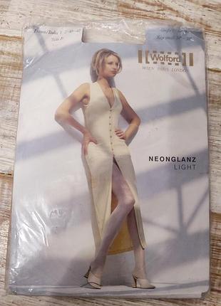 Блискучі люксові колготки wolford neonglanz light, оригінал