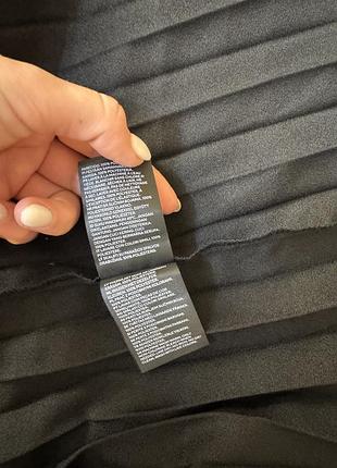 Чорна атласна спідниця h&m 5