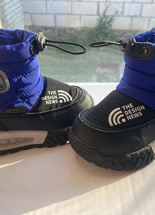 Чоботи дитячі the north face зимові сині 2