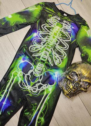 Костюм скелет скелетик череп хелловін halloween