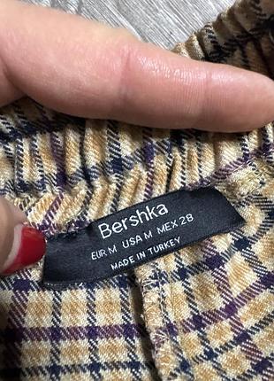 Штани в клітинку bershka, m 3