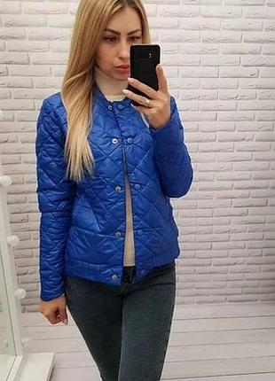Куртка з ефектом стьобання, арт.310, електрик