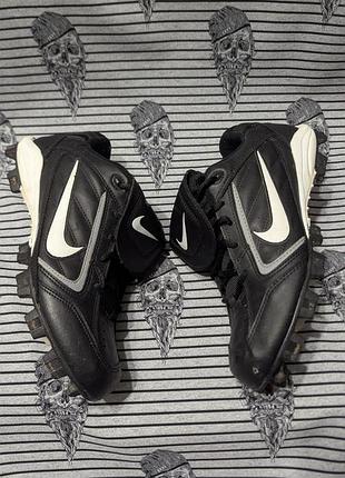 Чоловічі футбольні бутси nike, чорні, оригінальний дизайн, розмір 44,5 (28,5 см)