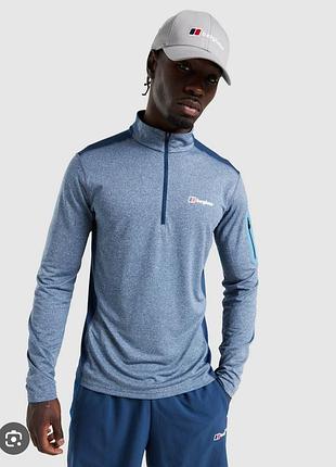 Blue berghaus explore 1/4 zip top