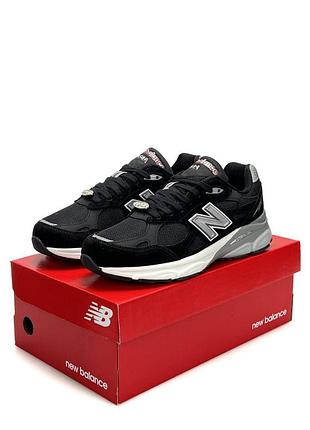 Чоловічі кросівки new balance 990v3 black grey white