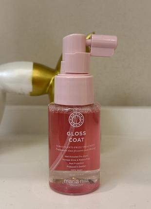 Спрей проти пухнастості волосся  maria nila gloss coat leave-in anti-frizz treatment