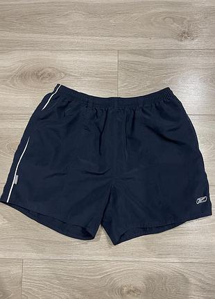 Вінтажні спортивні шорти reebok vintage / темно-сині шорти рiбок м