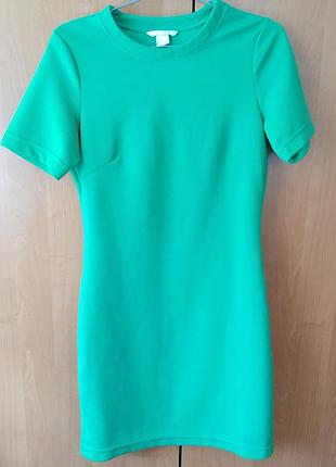 💚 зеленое платье h&amp;m, размер s 6