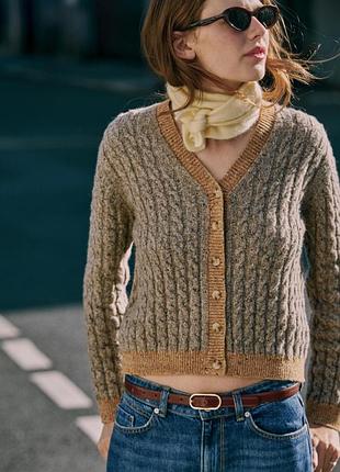 Кардиган жіночий з вовною zara new