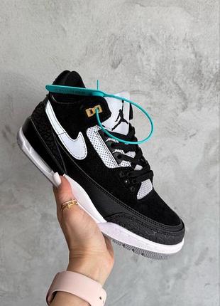 👟 кроссовки jordan 3 white black se / наложка bs👟