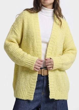 Кардиган new look теплий з мохером,вовною,альпакою оверсайз р. m-l