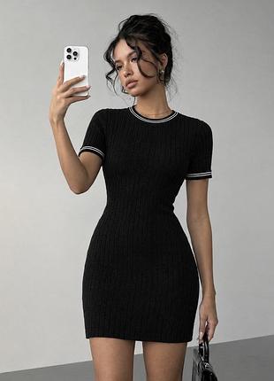 Стильна міні сукня в рубчик від h&m