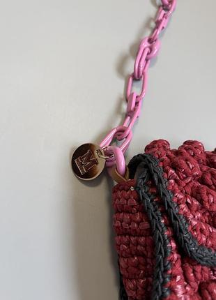 Сумка m missoni woven raffiashoulder bag ysl 2