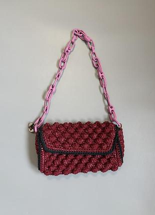 Сумка m missoni woven raffiashoulder bag ysl