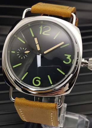 Мужские механические часы 45 мм st3600 – винтажный homage panerai с ручным заводом