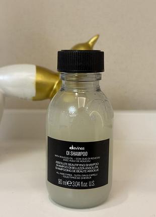 Davines oi shampoo шампунь для абсолютної краси волосся