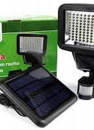 Прожектор на сонячній батареї 120 led з датчиком,