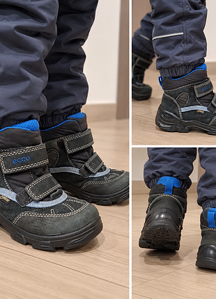 Детские демисезонные ботинки ecco gore-tex, размер 33