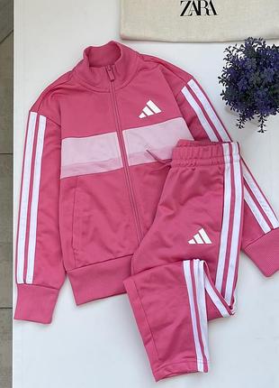 Спортивний костюм adidas для дівчинки, рожевий, розмір 6-7 років (122 см)