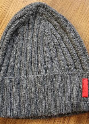 Унісекс вовняна шапка tissot grey wool beanie hat мерч біні нейлон/віскоза