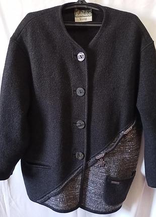 Вінтажний австрійський вовняний кардиган куртка wesenjak tirol / оверсайз / батал