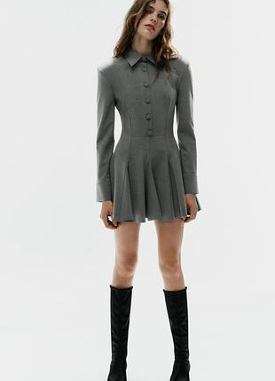 Сукня жіноча сіра zara new