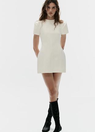 Сукня жіноча біла коротка zara new