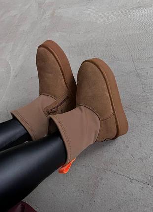Ugg dipper boots ginger
матеріал: натуральна замша, фліс, хутро, водовідштовхувальна пропитка 💦
виробник: china 🇨🇳 
розміри: 37-41
ціна: 3199 грн