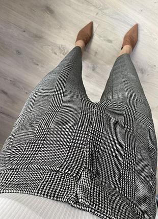 Штаны в клетку m&s плотные 2
