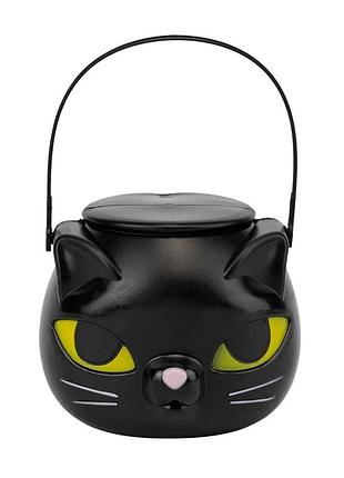 Казан с ручкой для конфет halloween котик 19 см 19243-034 пластик
