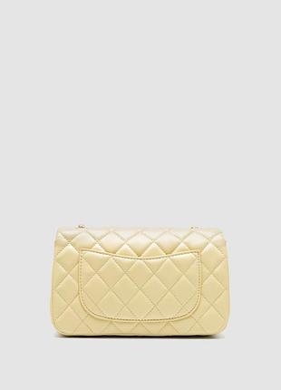 Сумка classic 1.55 small single flap in yellow/gold 3