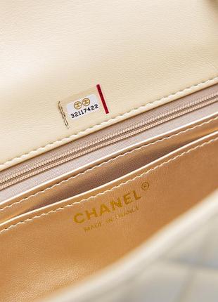 Сумка classic 1.55 small single flap in yellow/gold 6