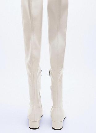 Эффектные лаковые сапоги zara 6