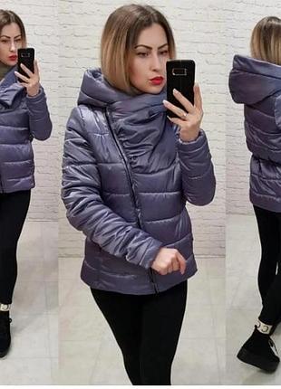 Куртка-парку ковдру коротка арт. m523 фіолетовий