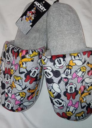 Капці тапочки tezenis італія з принтом mickey розмір універсальний.