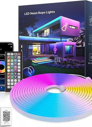 Неоновая светодиодная лента 10м macchiatto light-002 rgb 5kwh