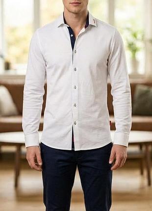 Белая рубашка hugo boss extra slim fit оригинал размер s