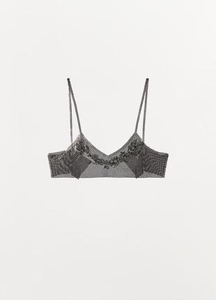 Металевий срібний топ жіночий zara new