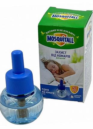 Жидкость для фумигатора от комаров mosquitall нежная защита для детей, 45 ночей, 30 мл