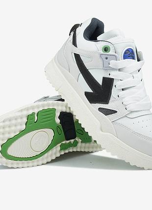 Off-white sponge mid top white black