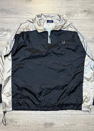 Вітрівка чоловіча fred perry чорно-срібляста