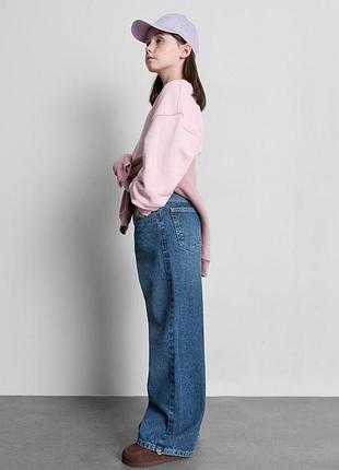 Детские джинсы wide leg primark для девочки размер 158 см синий