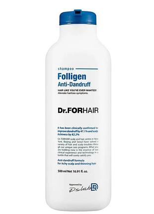 Шампунь проти лупи dr.forhair folligen 300 мл