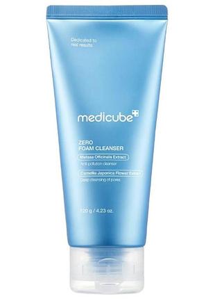 Пінка з екстрактом меліси для глибокого очищення пор medicube zero foam cleanser, 120 мл