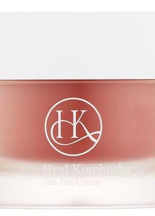 Крем для лица medi peel hyal kombucha tea-tox для эластичности кожи 50 мл