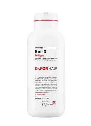 Шампунь відновлюючий проти випадіння dr.forhair folligen bio3 500 мл