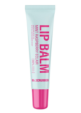 Бальзам для губ mr.scrubber lip balm mint raspberry eclair із ароматом м’ятно-малинового еклера